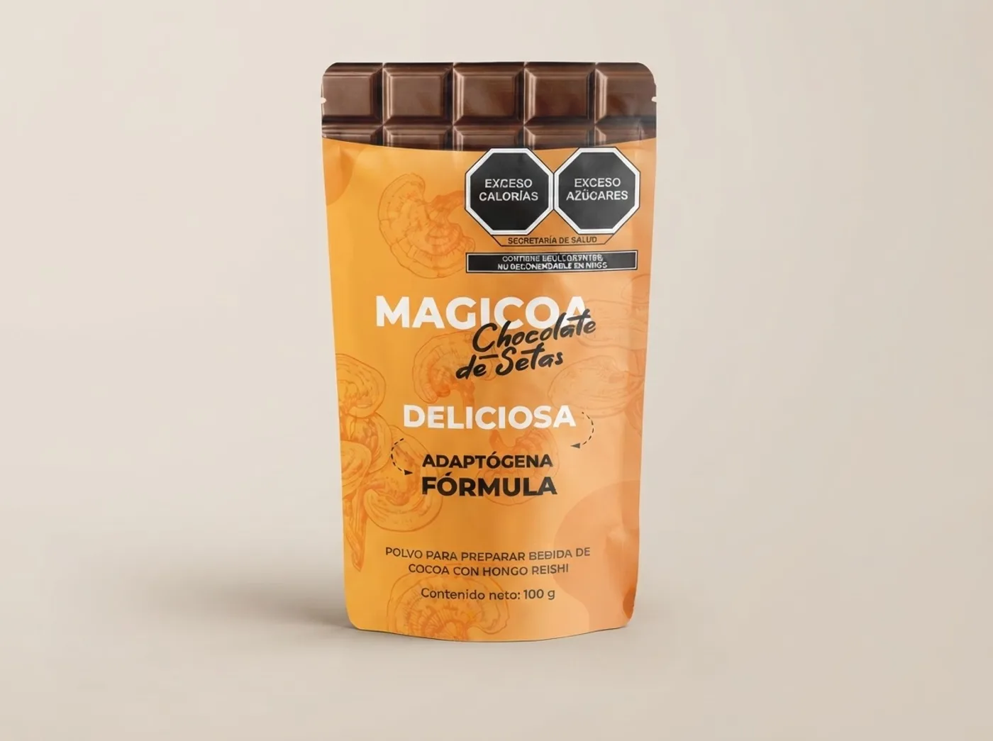 Magicoa, bebida de cacao con Reishi