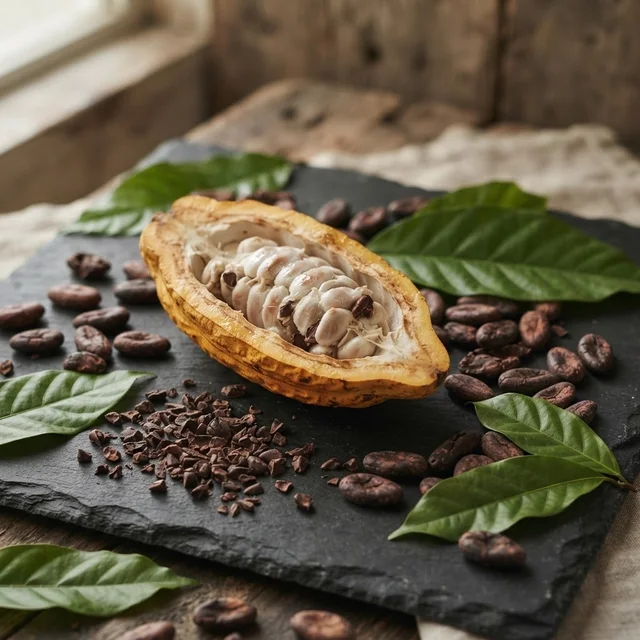 Cacao en polvo (Theobroma cacao (24%))
